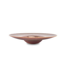 Assiette bassin creux PERLA BURGUNDY Ø275/130xh45mm 21cl Porcelaine Rose - Fine2Dine - Henri Julien