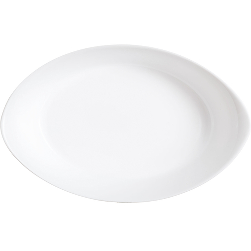 Plat à four ovale SMART CUISINE 380x230xh86mm Opal Blanc - Arcoroc - Henri Julien