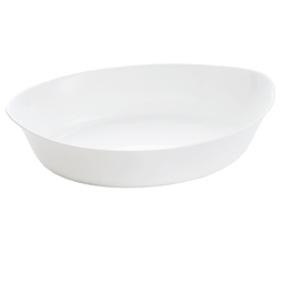 Plat à four ovale SMART CUISINE 380x230xh86mm Opal Blanc - Arcoroc - Henri Julien