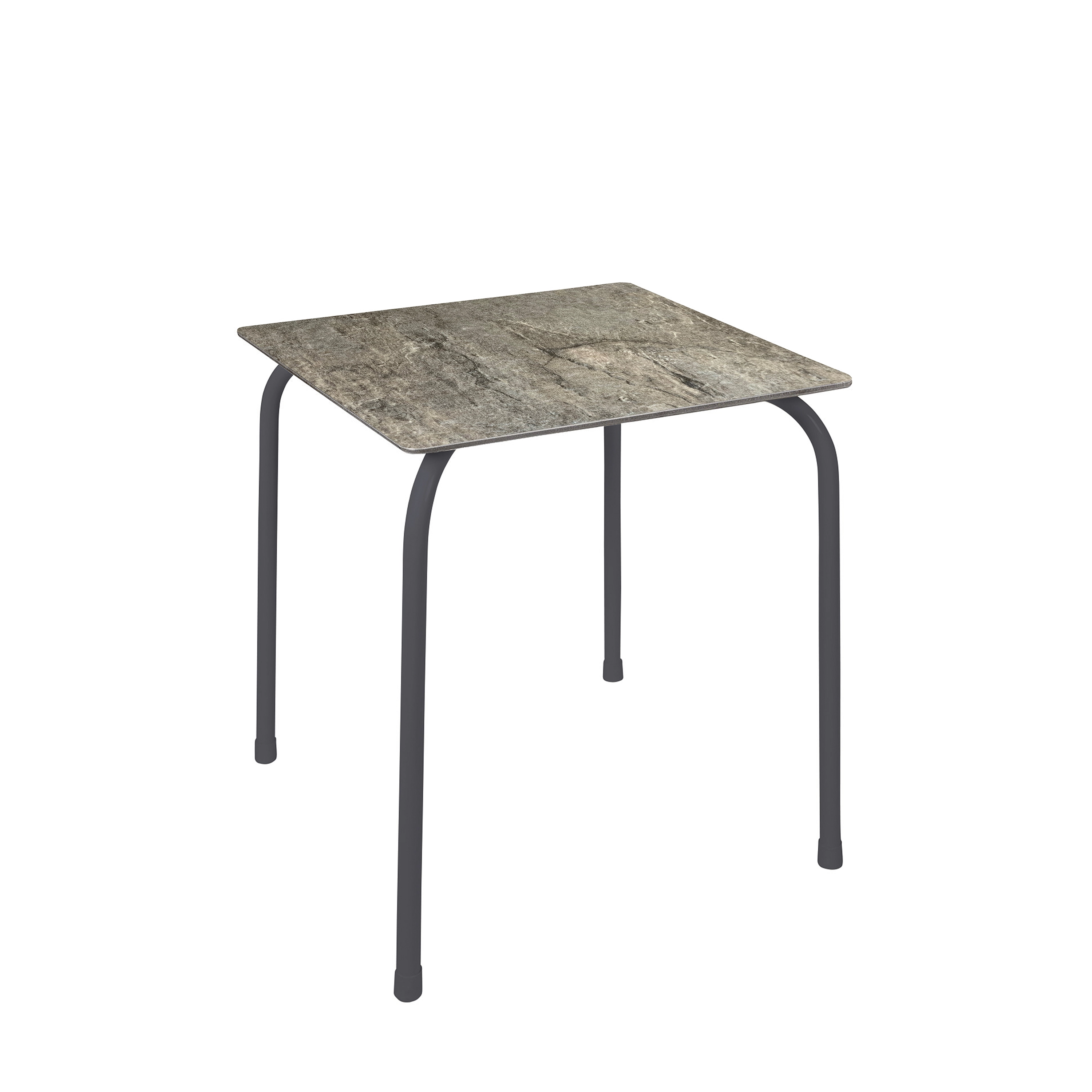 Table RODAS 70x70xh73cm Stone et Anthracite - Ezpeleta - Henri Julien