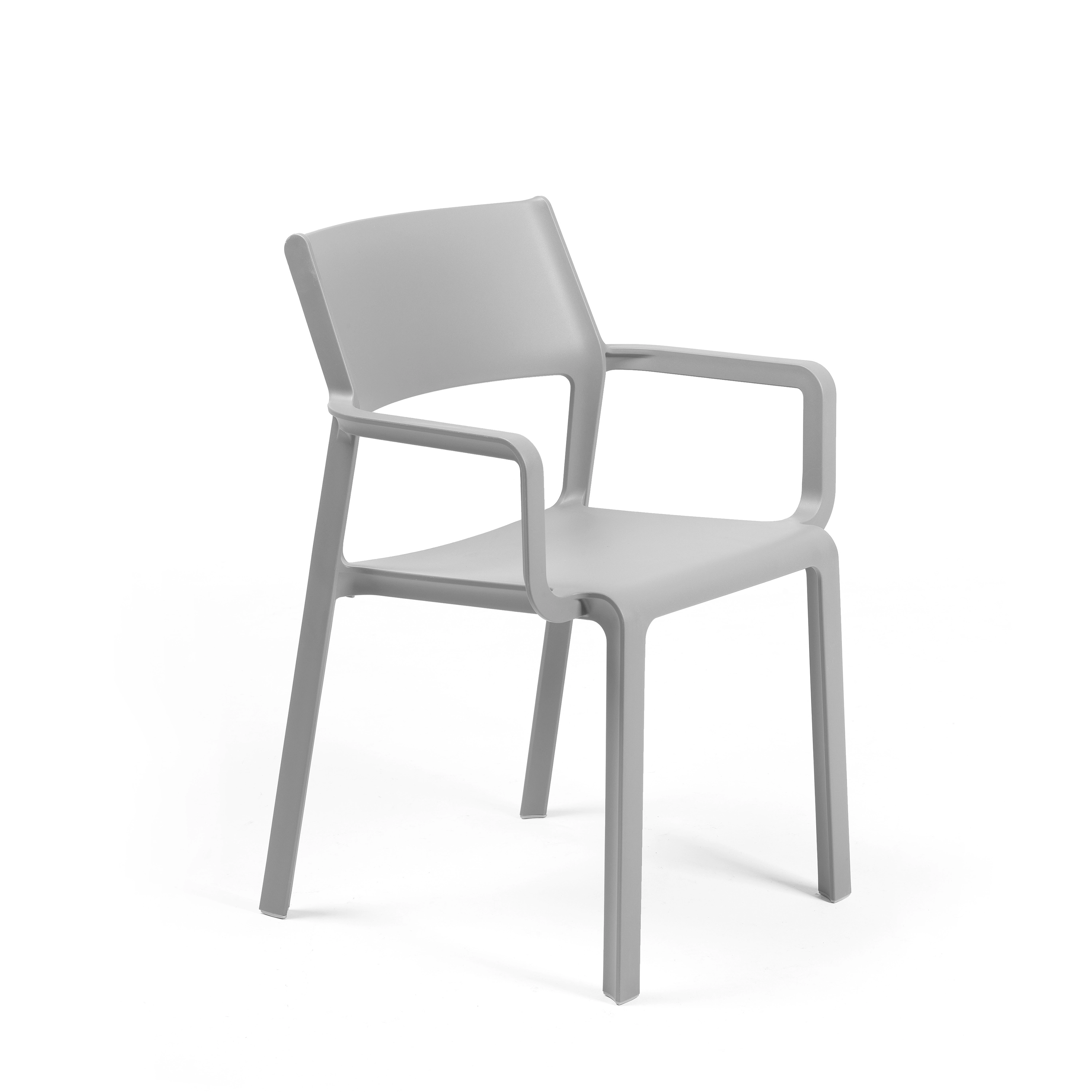 Fauteuil TRILL Polypropylène 58,5x53,5xh82,5cm Gris - Henri Julien