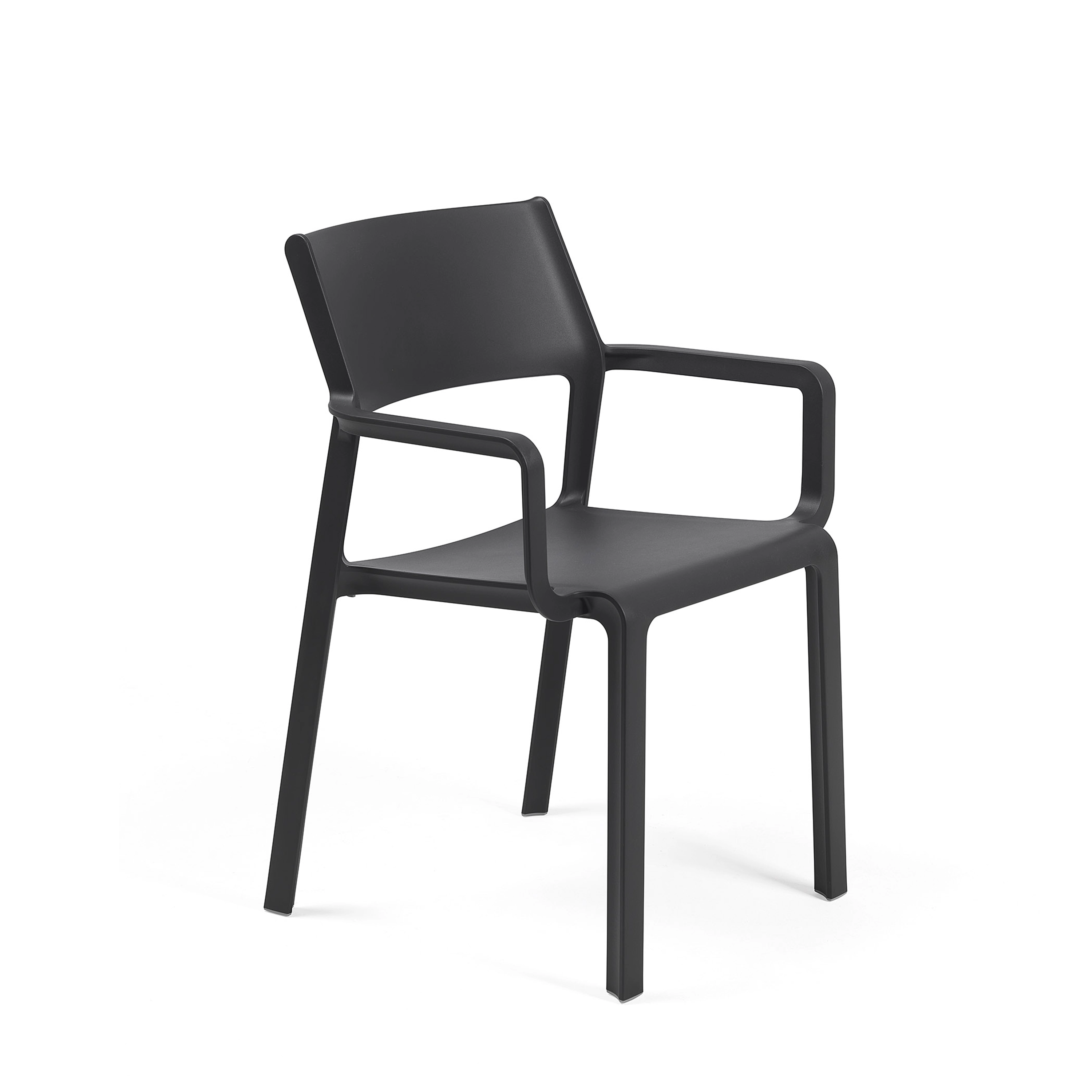 Fauteuil TRILL Polypropylène 58,5x53,5xh82,5cm Anthracite - Henri Julien