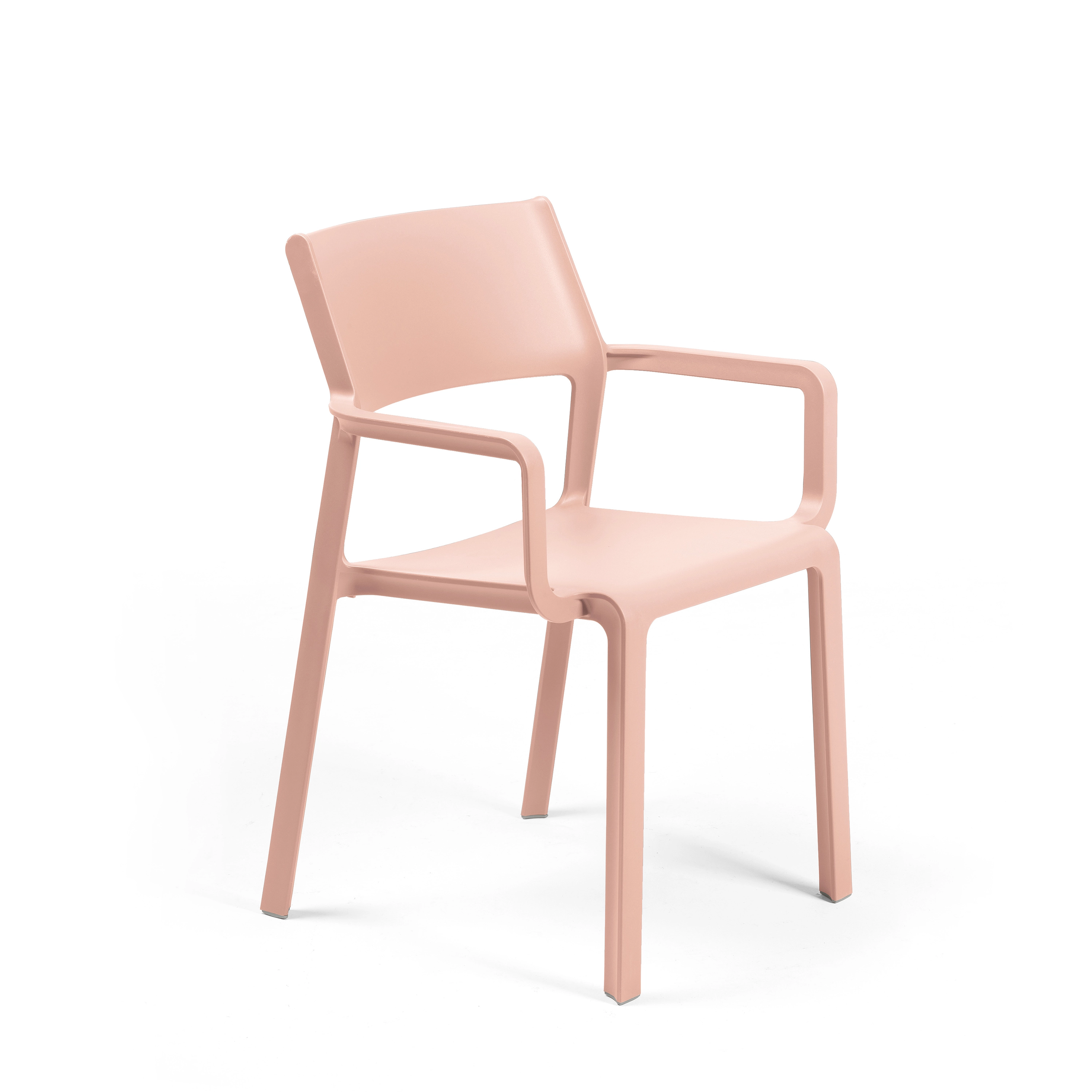 Fauteuil TRILL Polypropylène 58,5x53,5xh82,5cm Rose poudré - Henri Julien