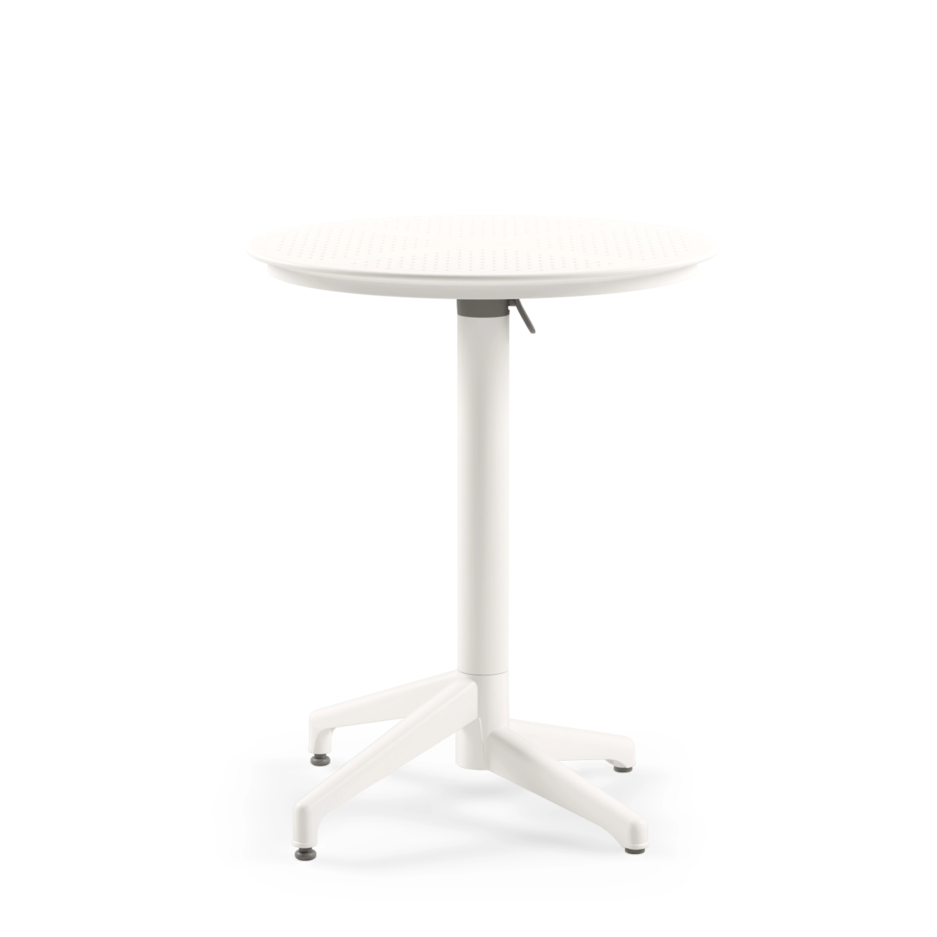 Table RIVIERA polypropylène et aluminium Ø60xh76cm Blanc - Henri Julien