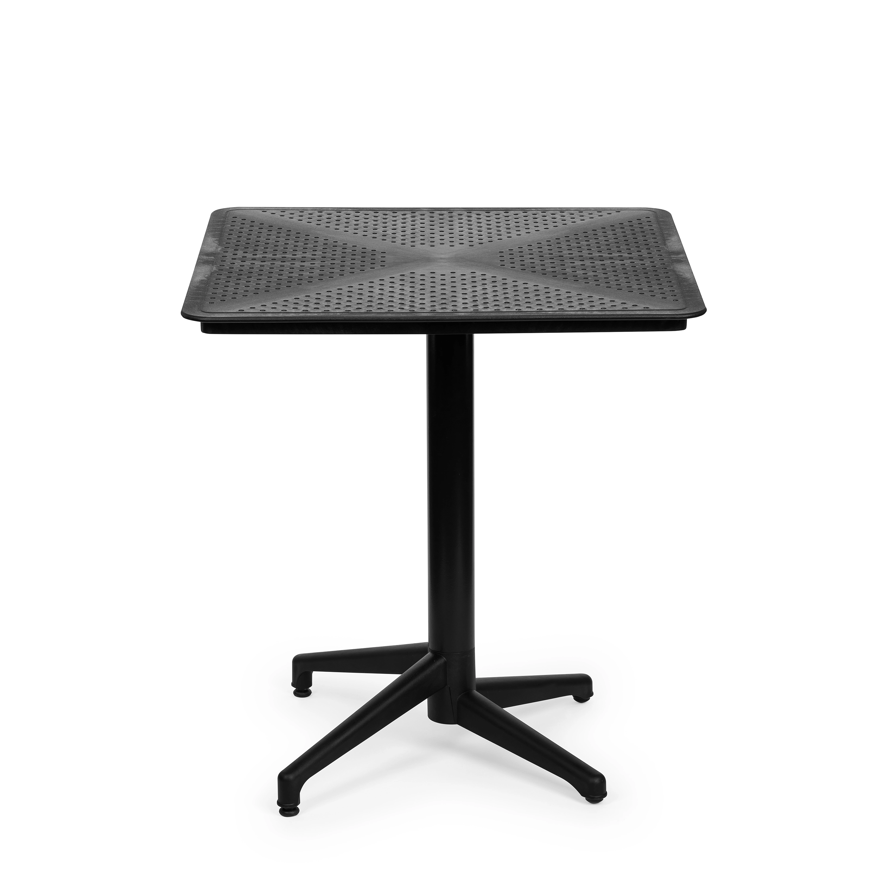 Table RIVIERA polypropylène et aluminium 70x70xh76cm Noir - Henri Julien