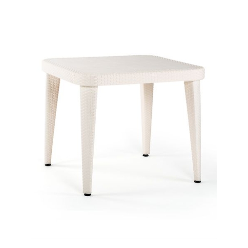 Table ANTIBES Blanc crème 90x90 - Henri Julien