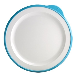 Assiette plate antidérapante Medicare ø230mm Mélamine Bleu - Henri Julien