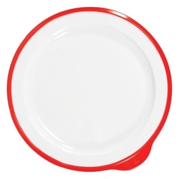 Assiette\u0020plate\u0020antid\u00E9rapante\u0020Medicare\u0020\u00F8230mm\u0020M\u00E9lamine\u0020Rouge