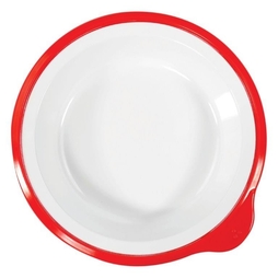 Assiette creuse antidérapante Medicare Ø170mm Rouge - Henri Julien