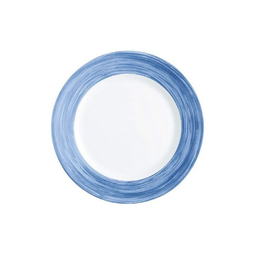 Assiette\u0020plate\u0020RESTAURANT\u0020BRUSH\u0020\u00D8235mm\u0020Verre\u0020Tremp\u00E9\u0020Bleu\u0020\u002D\u0020Arcoroc