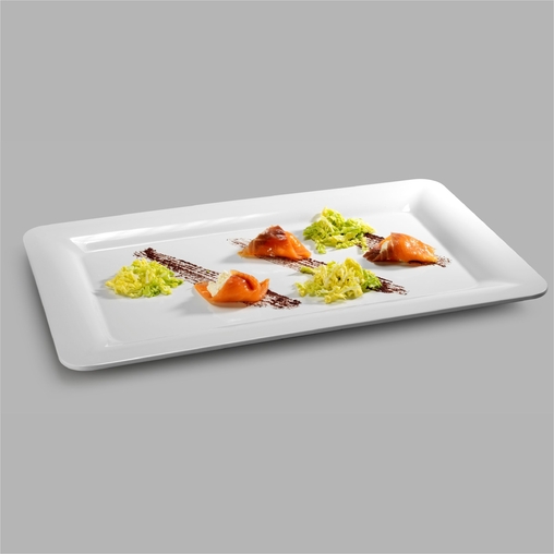 Plat Gastro GN1/1 Mélamine Blanc - Pujadas - Henri Julien