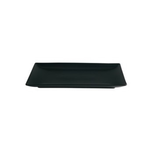 Assiette plate rectangle STONEWARE 250x150mm Grès Noir - Henri Julien