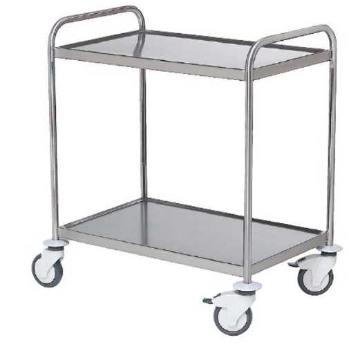 Chariot de Service inox 2 plateaux - Henri Julien