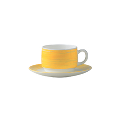 Tasse\u0020\u00E0\u0020th\u00E9\u0020RESTAURANT\u0020BRUSH\u0020Arcoroc\u002019cl\u0020Jaune