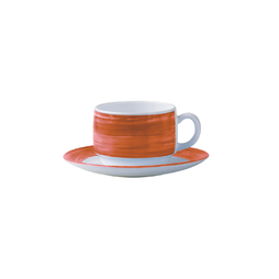 Tasse\u0020\u00E0\u0020th\u00E9\u0020RESTAURANT\u0020BRUSH\u0020Arcoroc\u002019cl\u0020Orange