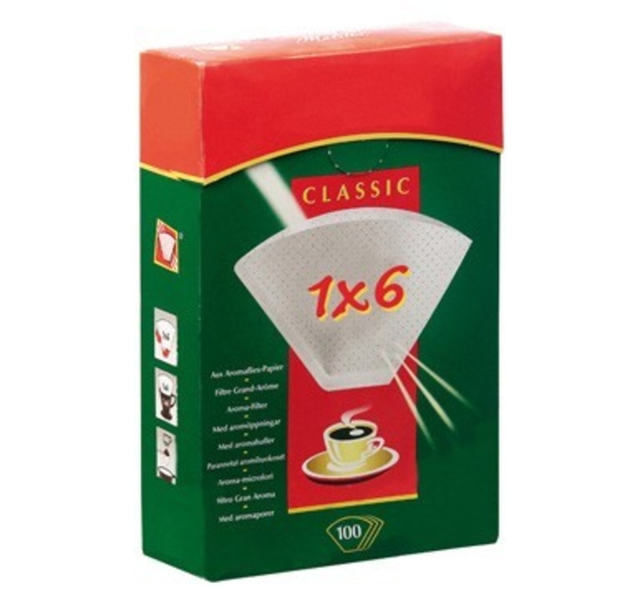 Filtres à Café Blanc 1 X 6 Le Carton de 20 boîtes de 40