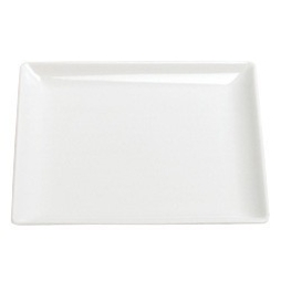 Assiette plate carrée MIGNARDISES DÉLICES 120x120mm Porcelaine Blanc - Henri Julien