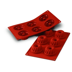 Moule 6 Mini Kouglofs silicone - Henri Julien