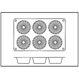 Moule 6 Mini Kouglofs silicone - Henri Julien