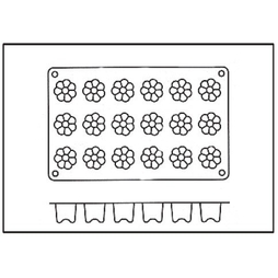 Moule 18 Mini Cannelés silicone - Henri Julien