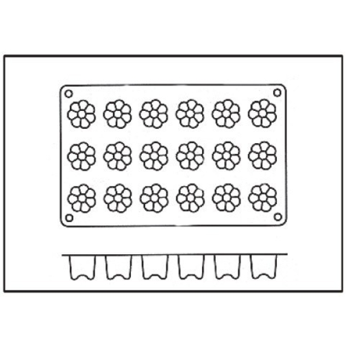 Moule 18 Mini Cannelés silicone - Henri Julien