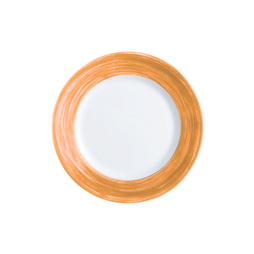 Assiette\u0020plate\u0020RESTAURANT\u0020BRUSH\u0020\u00D8235mm\u0020Verre\u0020Tremp\u00E9\u0020Orange\u0020\u002D\u0020Orange