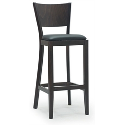 Tabouret haut Maria garnie Noir - Henri Julien