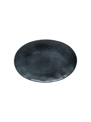Assiette ovale LIVIA noir 330x110xh47