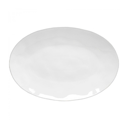 Assiette ovale LIVIA blanc 410x143xh47mm Grès - Costa Nova - Henri Julien