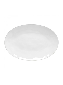 Assiette ovale LIVIA blanc 410x143xh47