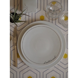 Assiette\u0020Plate\u0020ODEON\u0020forme\u0020coupe\u0020\u00D8270mm\u0020Porcelaine\u0020Blanc