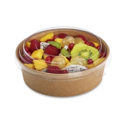 300 Boîtes rondes Kraft / Pots Salade 1300ml - Henri Julien