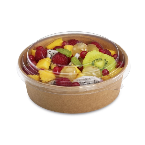 300 Boîtes rondes Kraft / Pots Salade 1300ml - Henri Julien