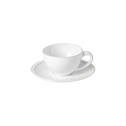 Tasse + Sous-tasse Thé FRISO blanc 26cL - Costa Nova - Henri Julien