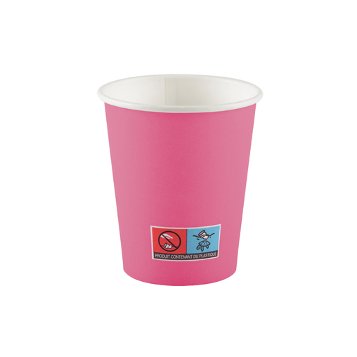 500 Gobelets carton FIESTA 20cl Fuchsia - Henri Julien