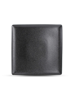 Assiette plate carrée BLACK DUSK 260x260mm Porcelaine Noir - Fine2Dine