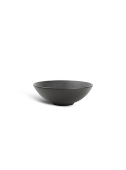 Salad bowl BLACK DUSK 65cl Ø180xh60mm Porcelaine Noir - Fine2Dine