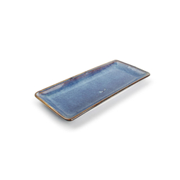 Assiette plate rectangle NOVA BLUE 255x115mm Porcelaine Bleu - Fine2Dine - Henri Julien