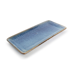 Assiette plate rectangle NOVA BLUE 305x140mm Porcelaine Bleu - Fine2Dine - Henri Julien