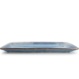 Assiette plate rectangle NOVA BLUE 355x160mm Porcelaine Bleu - Fine2Dine - Henri Julien