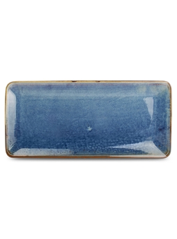 Assiette plate rectangle NOVA BLUE 355x160mm Porcelaine Bleu - Fine2Dine