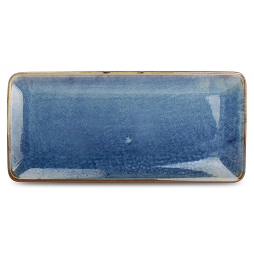 Assiette plate rectangle NOVA BLUE 355x160mm Porcelaine Bleu - Fine2Dine - Henri Julien