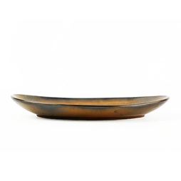 Assiette ovale ESCURA 330x225xh40mm Porcelaine Marron - Fine2Dine - Henri Julien