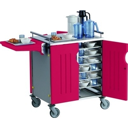 Chariot Gastro Inox 2 compartiments Framboise - Saint Romain - Henri Julien