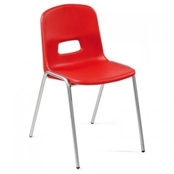 Chaise coque monobloc PRIMA Rouge T.6 - Henri Julien