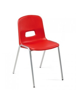 Chaise coque monobloc PRIMA Rouge T.6