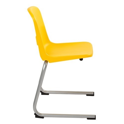 Chaise coque monobloc Prima T6 appui sur table Jaune - Henri Julien