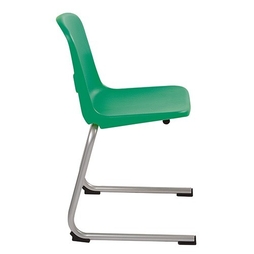 Chaise coque monobloc Prima T6 appui sur table Vert - Henri Julien