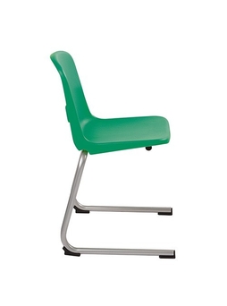 Chaise coque monobloc Prima T6 appui sur table Vert