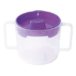 Tasse 2 anses Violet avec couvercle à bec 20cl - Henri Julien